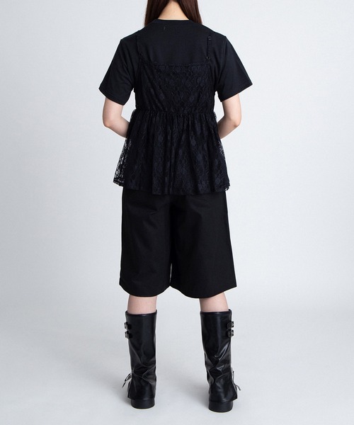 PUNYUS（プニュズ） tシャツ 半袖 鎖ロゴ刺繍Tシャツ レディース