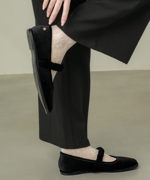 muku バレエシューズ パンプス BALLET SHOES / VELOUR : ZOZOTOWN