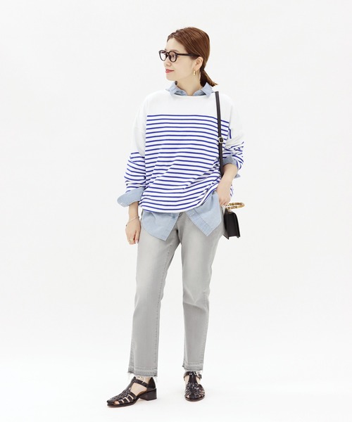 「JOURNAL STANDARD」 加工デニムパンツ 36 グレー レディース