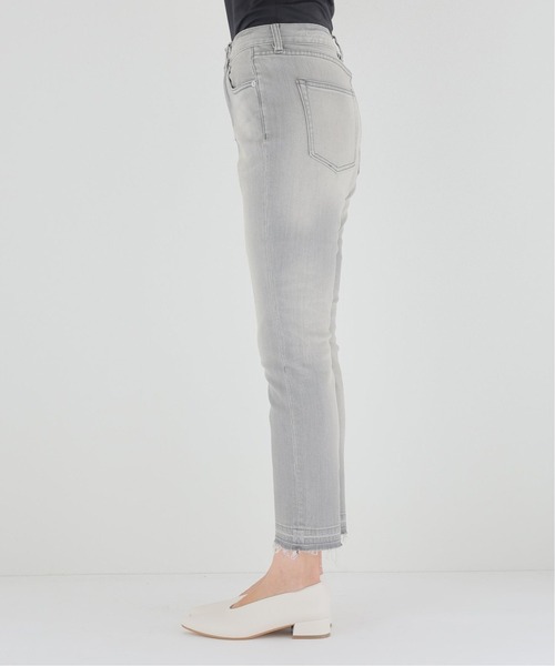 「JOURNAL STANDARD」 加工デニムパンツ 36 グレー レディース