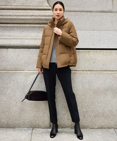 自由区（ジユウク） ダウンコート ダウンジャケット マイクロタッサー