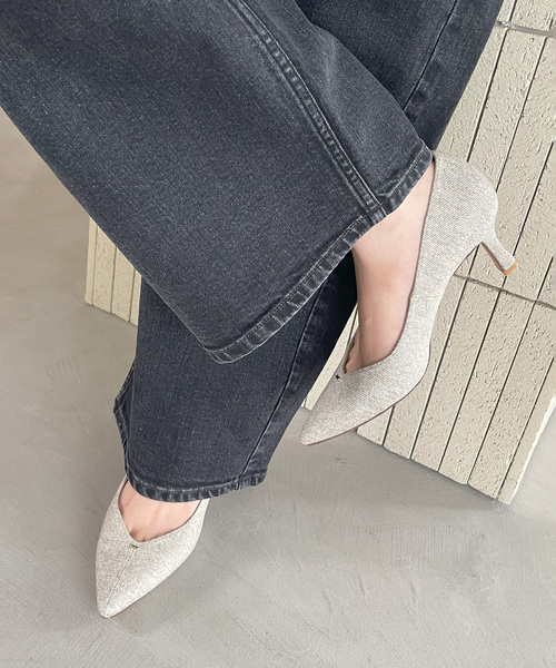 LE TALON（ル タロン） パンプス 6.5cm Vカットシームパンプス