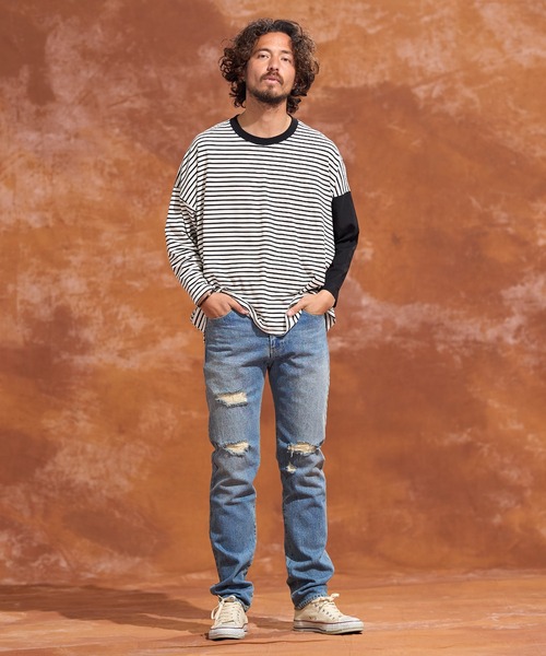「Jih Nunc」 長袖Tシャツ M ベージュ メンズ_画像2