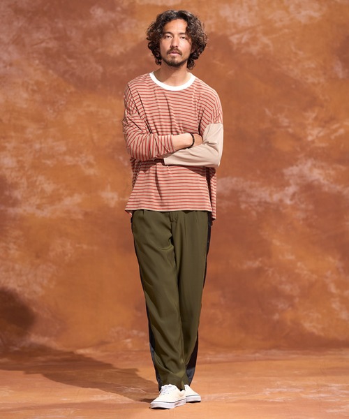 「Jih Nunc」 長袖Tシャツ M ベージュ メンズ_画像4