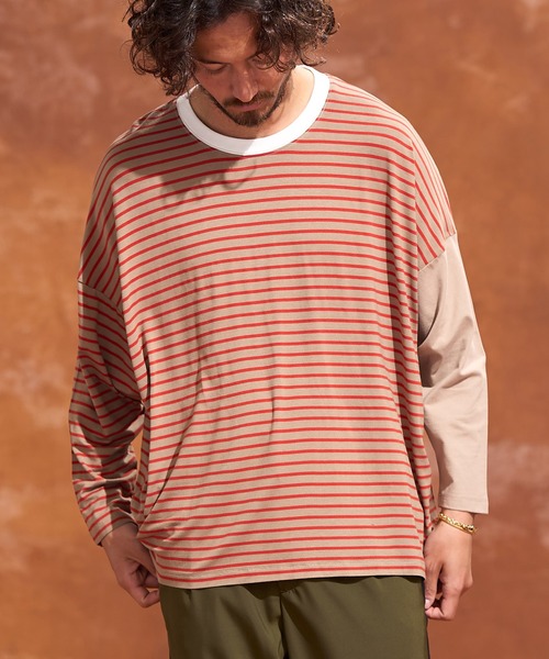「Jih Nunc」 長袖Tシャツ M ベージュ メンズ_画像6