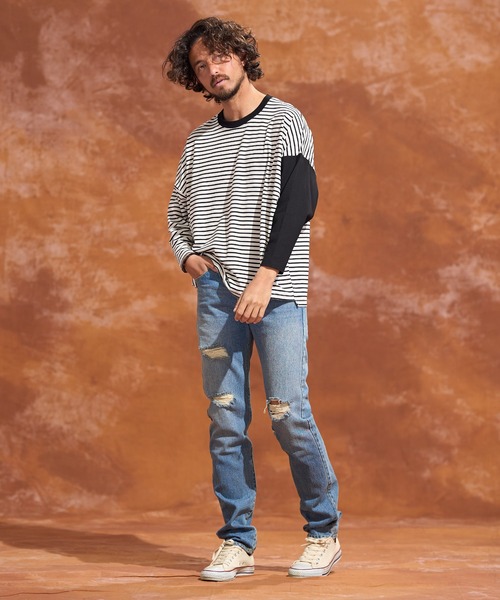 「Jih Nunc」 長袖Tシャツ M ベージュ メンズ_画像7