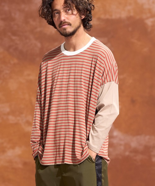 「Jih Nunc」 長袖Tシャツ M ベージュ メンズ_画像8