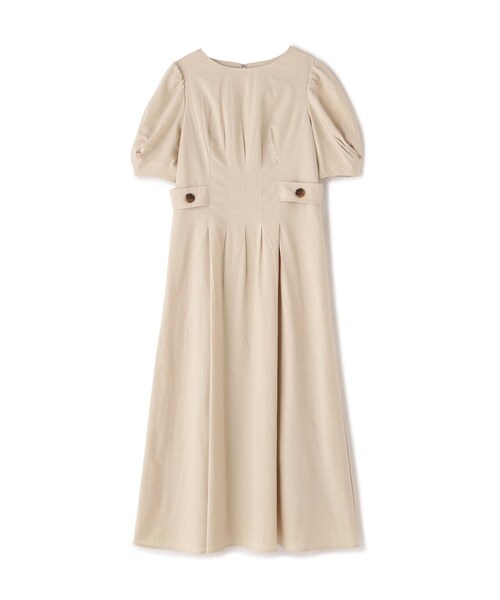 「FREE'S MART」 半袖ワンピース MEDIUM ベージュ レディース_画像2