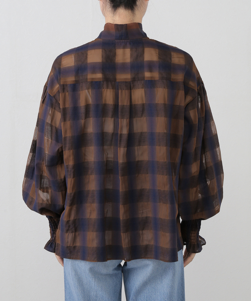 Spick＆Span ブラウス シャツ 「WEB限定追加」オンブレボウタイ