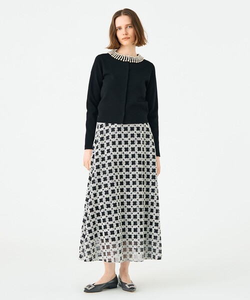 Ballsey（ボールジィ） カーディガン ウールポリエステルパールコンビ