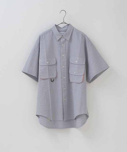 「WHIMSIC」 半袖シャツ FREE グリーン メンズ_画像4