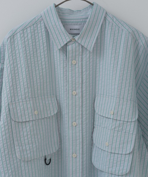 「WHIMSIC」 半袖シャツ FREE グリーン メンズ_画像8