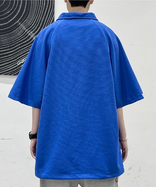 「WESTBOY」 半袖ポロシャツ L ブルー メンズ_画像7