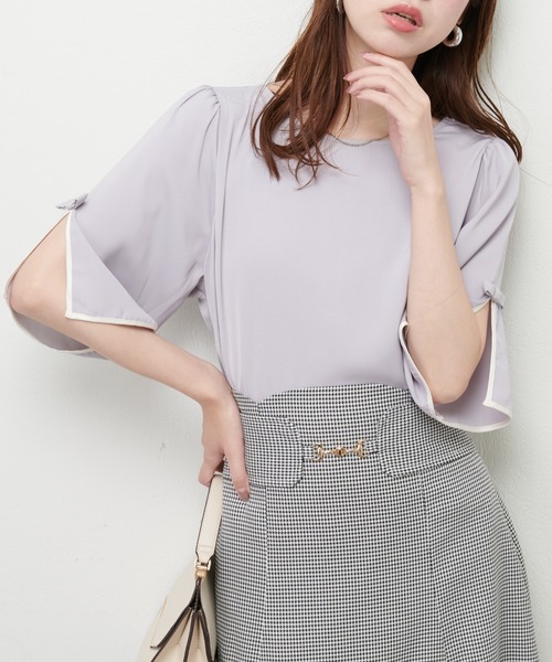 「natural couture」 半袖ブラウス FREE オフホワイト レディース_画像3