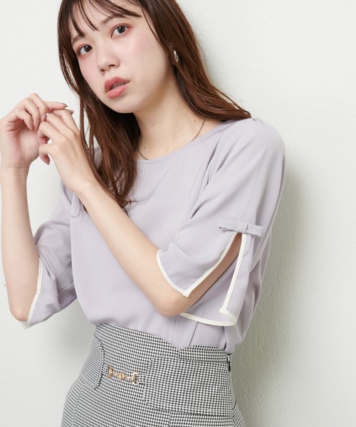 「natural couture」 半袖ブラウス FREE オフホワイト レディース_画像5