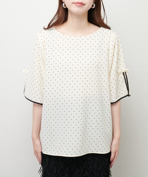 「natural couture」 半袖ブラウス FREE オフホワイト レディース_画像6