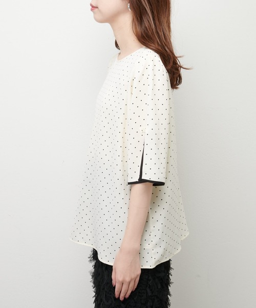 「natural couture」 半袖ブラウス FREE オフホワイト レディース_画像7