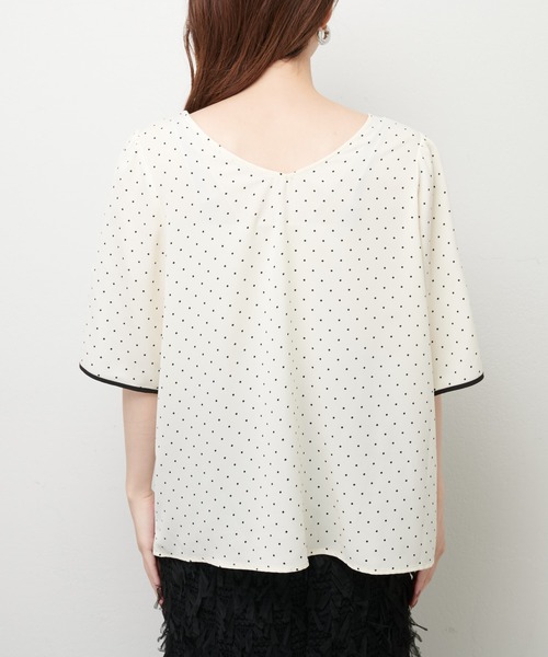 「natural couture」 半袖ブラウス FREE オフホワイト レディース_画像8