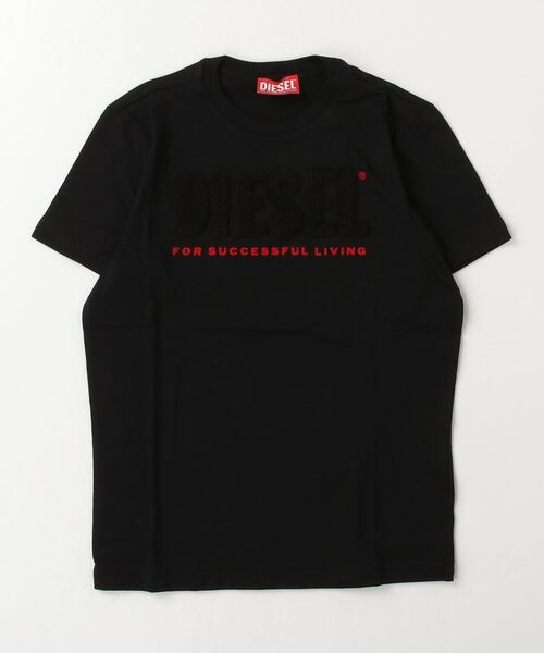 「DIESEL KIDS」 「KIDS」半袖Tシャツ 4Y ダークグレー キッズ_画像3