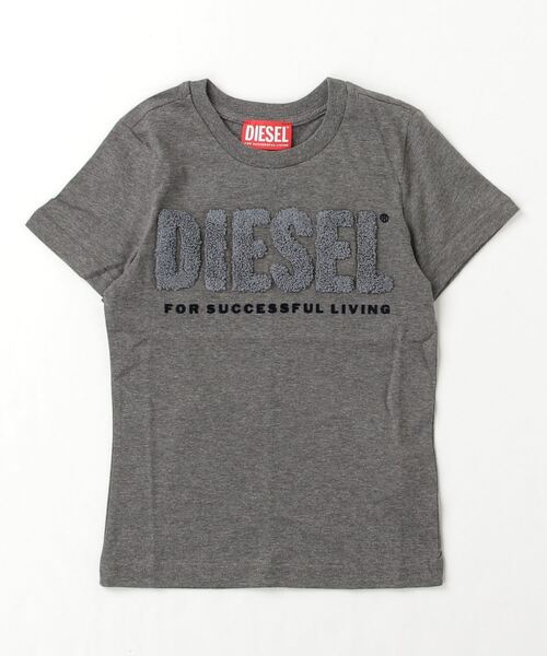 「DIESEL KIDS」 「KIDS」半袖Tシャツ 4Y ダークグレー キッズ_画像4