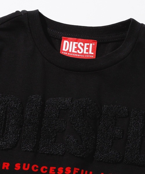 「DIESEL KIDS」 「KIDS」半袖Tシャツ 4Y ダークグレー キッズ_画像6