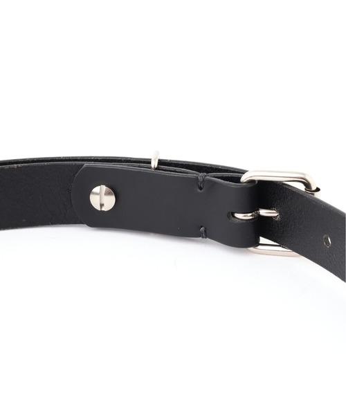 MHL.（エムエイチエル） ベルト ROLLER BUCKLE LEATHER BELT メンズ