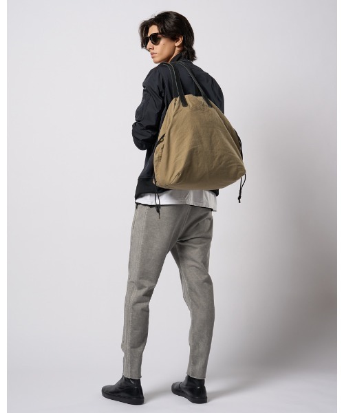 トートバッグ vintage drawstring tote bag メンズの画像