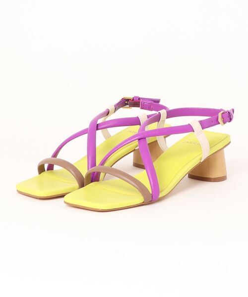 「INTER-CHAUSSURES」 「CARRANO」ヒールサンダル 35 ブルー レディース_画像8