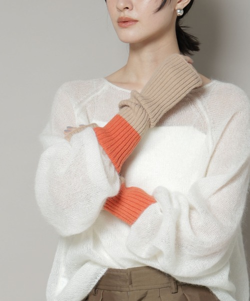 アームカバー バイカラーアームウォーマー レディース | NANO universe