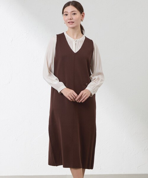 AMACA（アマカ） ジャンパースカート ミラノリブジャンドレ : ZOZOTOWN