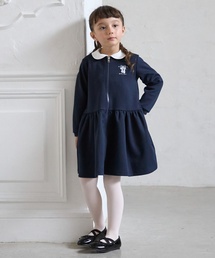 petit main ワンピース 「バレエ」前あき衿ワンピース キッズ 子供服