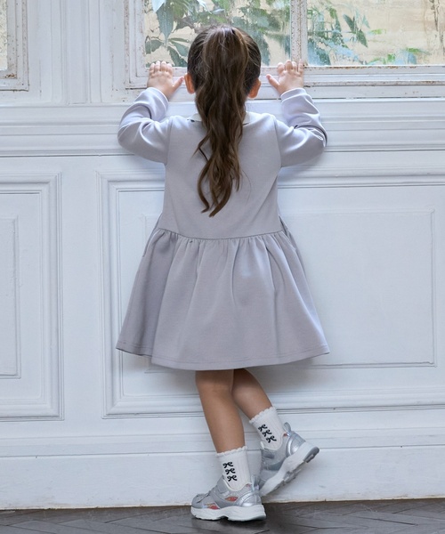 petit main ワンピース 「バレエ」前あき衿ワンピース キッズ 子供服
