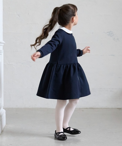 petit main ワンピース 「バレエ」前あき衿ワンピース キッズ 子供服
