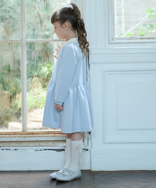 petit main ワンピース 「バレエ」前あき衿ワンピース キッズ 子供服