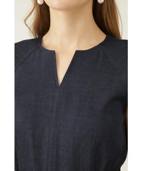 「PINKY&DIANNE」 ノースリーブワンピース 36 カーキ レディース_画像9