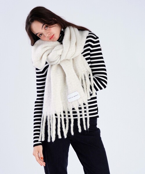 To b. by agnes マフラー ストール ラメ レディース : ZOZOTOWN Yahoo