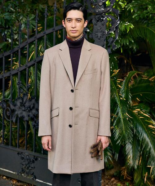 TAKEO KIKUCHI（タケオキクチ） チェスターコート コート カシミヤ