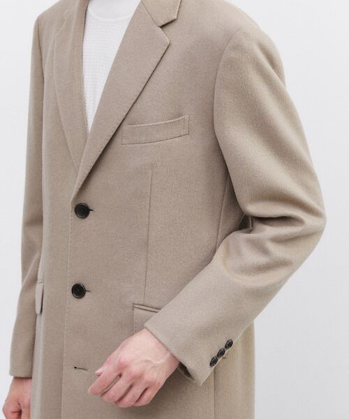 【新品タグ付き】TAKEOKIKUCHI カシミヤ混 ライナー付きコート LL TAKEO KIKUCHI（タケオキクチ） チェスターコート コート カシミヤ