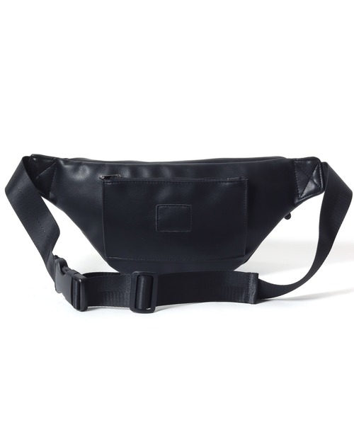ウエストポーチ フェイクレザーボディバッグ メンズ レディース ユニ
