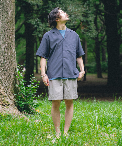 「417 EDIFICE」 半袖シャツ MEDIUM ベージュ メンズ_画像2
