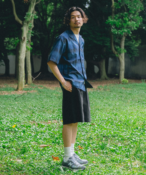 「417 EDIFICE」 半袖シャツ MEDIUM ベージュ メンズ_画像6