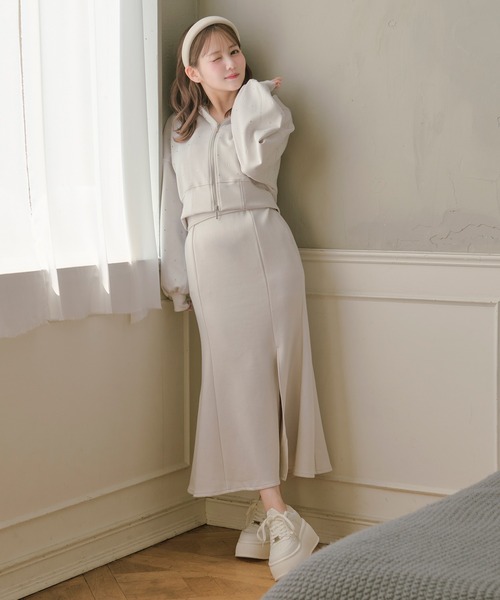 セットアップ 「SET ITEM」bijou punch sweat set up / ビジュー付き