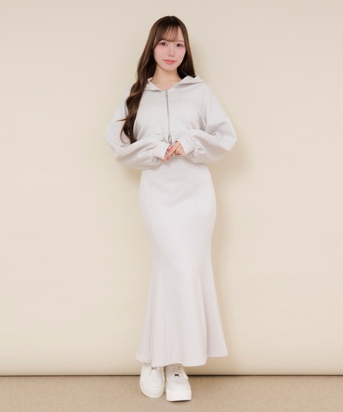 セットアップ 「SET ITEM」bijou punch sweat set up / ビジュー付き