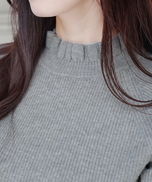 「mily bilet」 長袖ニット X-LARGE モカ レディース_画像3