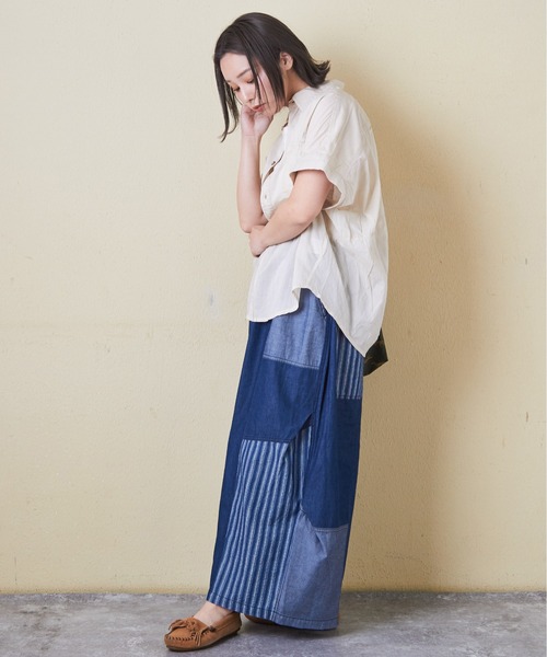 CUBE SUGAR（キューブシュガー） イージーパンツ M ブルー レディース