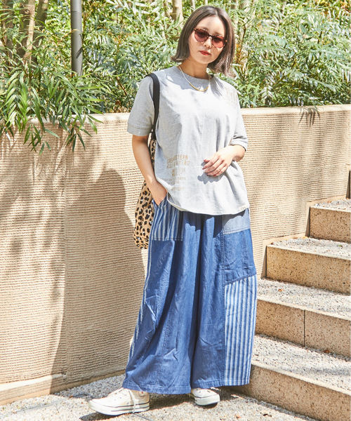 CUBE SUGAR（キューブシュガー） イージーパンツ M ブルー レディース