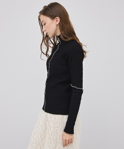 PUBLIC TOKYO（パブリックトウキョウ） 長袖ニット FREE ブラック