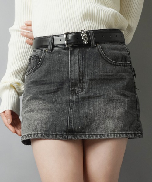 SPINNS（スピンズ） デニムスカート 毎日使える王道デザイン「2サイズ