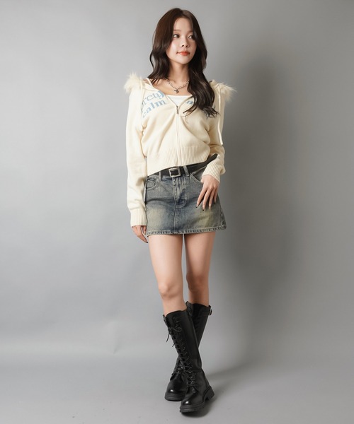 SPINNS（スピンズ） デニムスカート 毎日使える王道デザイン「2サイズ