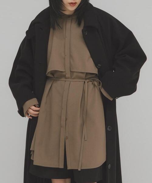 kouya03090217ページ KBF（ケービーエフ） ワンピース レイヤードミニシャツワンピース